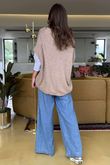 Made in Italy Hush Button Knit Waistcoat Camel